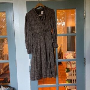 Gal Meets Glam faux-wrap midi dress